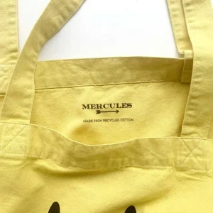 Mercules Tote Bags | Canvas Tote Smiley Amarillo