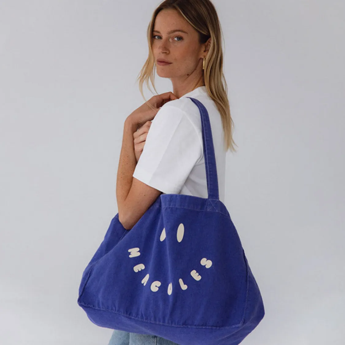 canvas_tote_smiley_azul_0.webp Mercules Tote Bags | Canvas Tote Smiley Azul