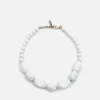 Mercules Bisuteria | Collar Ceramica Blanco
