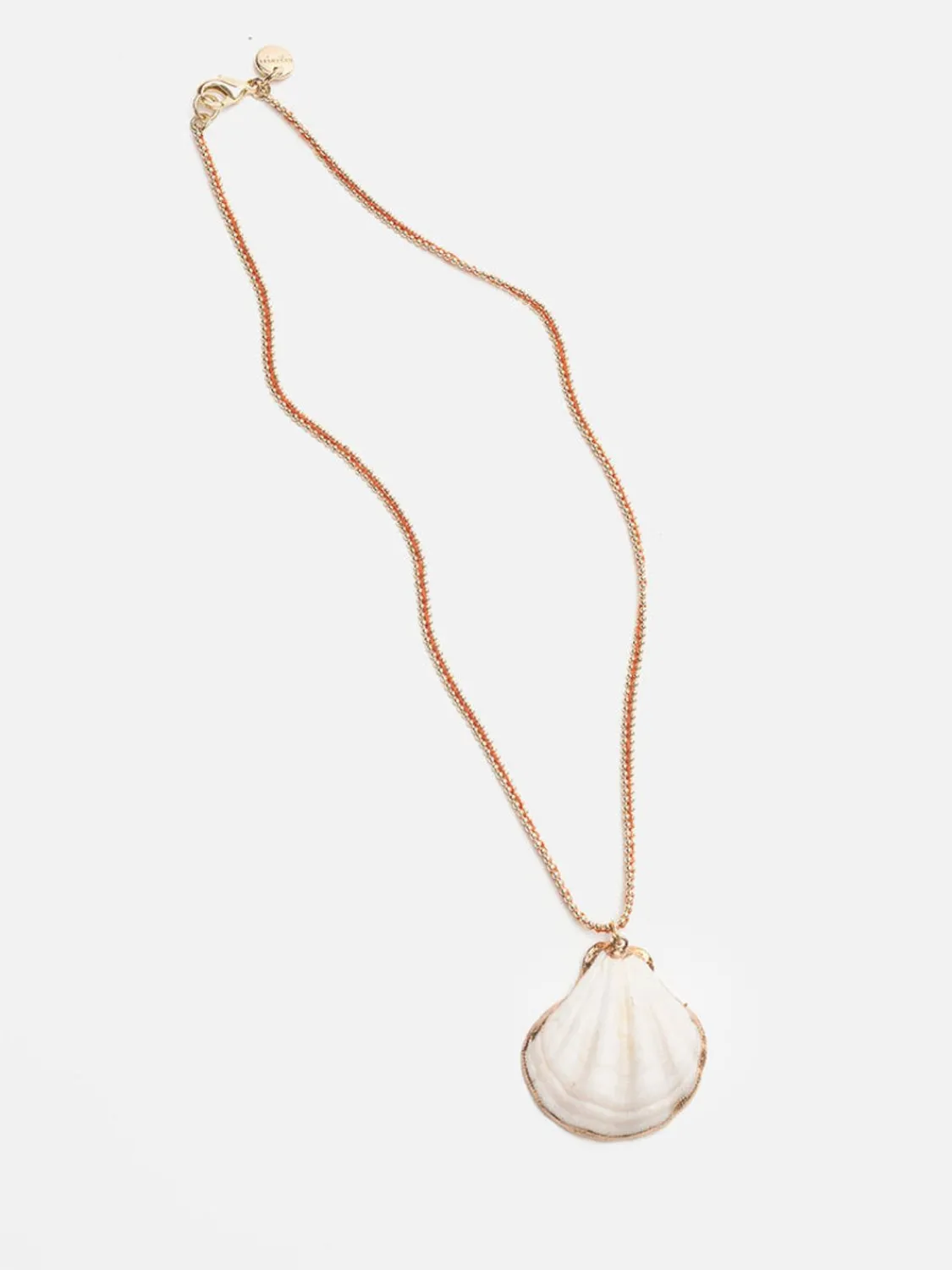 collar_concha_blanca_y_cordon_naranja_0.webp Mercules Bisuteria | Collar Concha Blanca Y Cordon Naranja