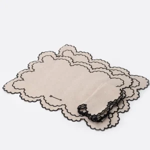 Mercules Manteles | Pack 2 Manteles Individuales Y Servilletas Beige