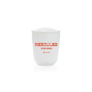 Mercules Vasos Y Vajilla | Vaso Take Away Pequeno Blanco Con Logo Clubhouse