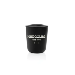 Mercules Vasos Y Vajilla | Vaso Take Away Pequeno Negro Con Logo Clubhouse